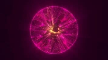 une rose circulaire objet avec une embrasé lumière video