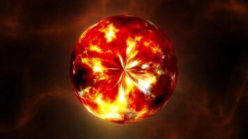 a imagem do uma Estrela explodindo dentro espaço video