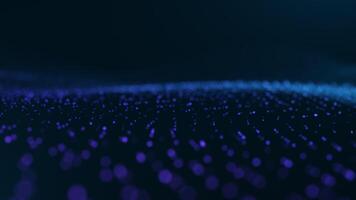 diep blauw deeltje veld- met zacht gloed video