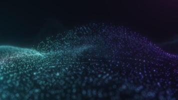 Serene Blue and Purple Particle Waves with Dynamic Flow and Depth video