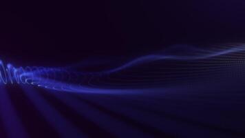 Blue Abstract Digital Flowing Waves video