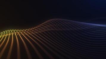 Golden and Blue Gradient Flowing Waves video