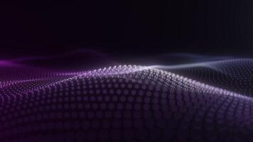 Purple Particle Wave with Luminous Glow and Motion video