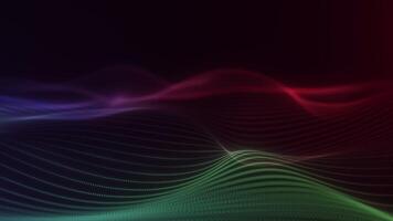 Abstract Red and Green Gradient Wave Animation video