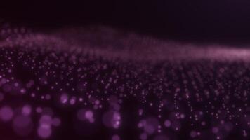 Mesmerizing Purple Particle Flow with Soft Bokeh video