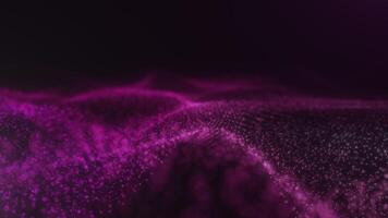 Vibrant Pink Particle Wave with Shimmering Glow video