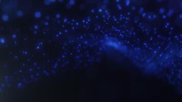 Blue Particle Wave with Glowing Effects video