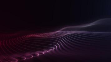 Gradient Flowing Wave with Red and Purple Glow video