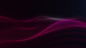 Vibrant Pink Particle Wave with Smooth Flow video