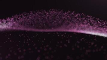 Pink Abstract Particle Wave Motion Background video