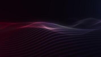 Abstract Gradient Wave Motion with Red Highlights video