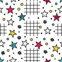 a pattern with stars and squares vector