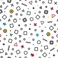 seamless pattern with geometric shapes and colors vector