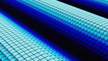 3D Loop of Square Waves with Blue Tones video