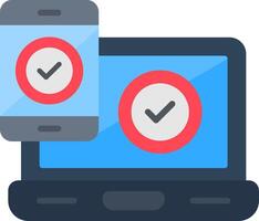 Cross Platform Flat Icon vector