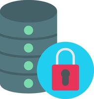 Data Access Flat Icon vector