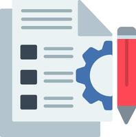 Document Flat Icon vector