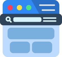 Header Flat Icon vector