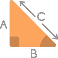 Pythagoras Flat Icon vector