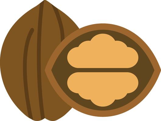 Walnut Flat Icon
