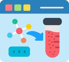 Virtual Lab Flat Icon vector