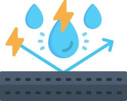 Water Resistant Flat Icon vector