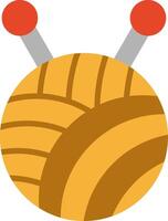 Wool Ball Flat Icon vector