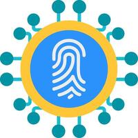 Biometrics Flat Icon vector