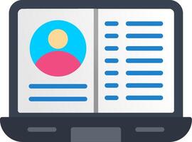 Chat Program Flat Icon vector