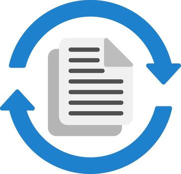 Data Flat Icon vector