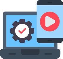 Cross Platform Flat Icon vector