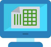 Excel Flat Icon vector