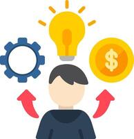 Entrepreneurship Flat Icon vector