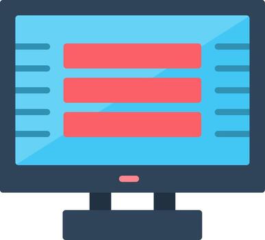 Computer Flat Icon vector