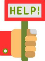 Help Flat Icon vector