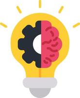 Machine Learning Flat Icon vector