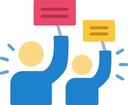 Protest Flat Icon vector