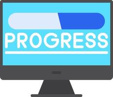 Progress Flat Icon vector