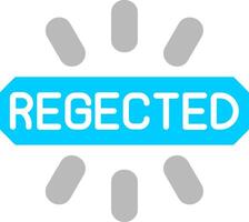 Rejected Flat Icon vector