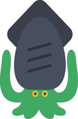 Squid Flat Icon