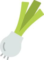 Scallion Flat Icon vector