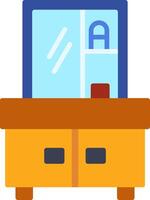 Vanity Table Flat Icon vector