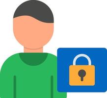 Authorization Flat Icon vector