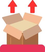 Cardboard Flat Icon vector