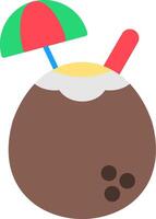 Coconut Flat Icon vector