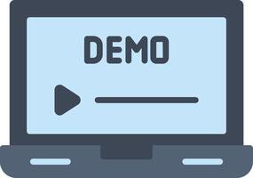 Demo Flat Icon vector