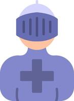 Crusader Flat Icon vector
