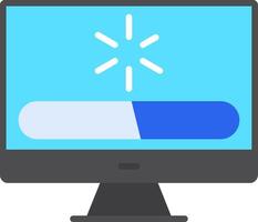 Loading Flat Icon vector
