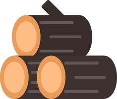 Log Flat Icon vector