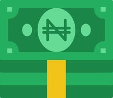 Naira Flat Icon vector